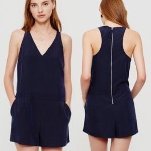 Lou & Grey Silkwash Navy Romper
